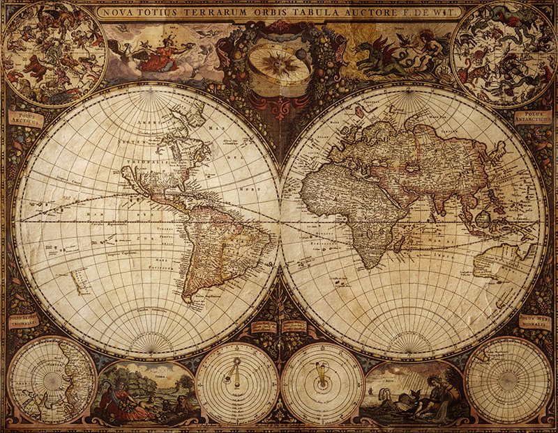 古い世界地図