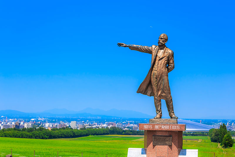 北海道札幌市羊ヶ丘展望台にあるクラーク博士像